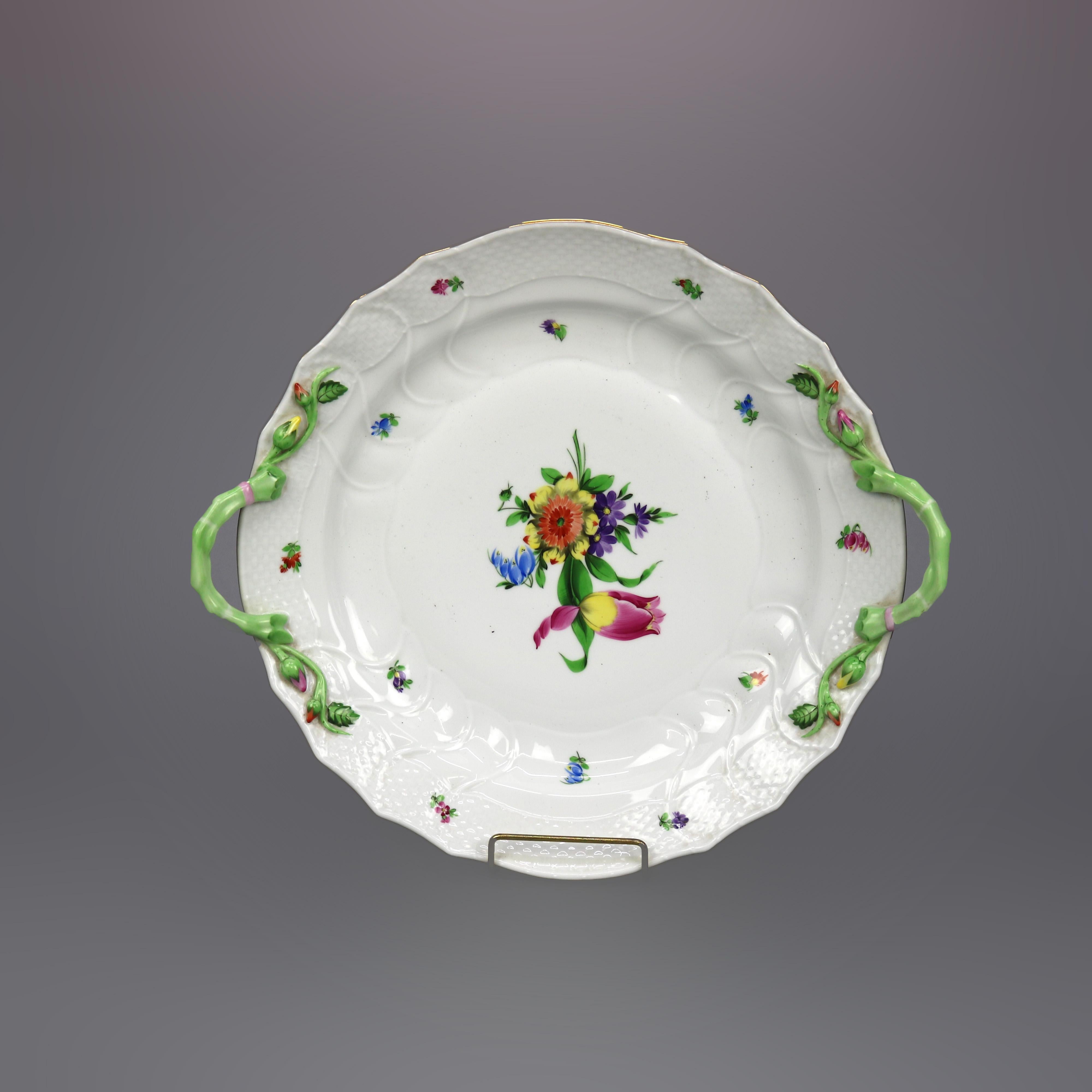 Herend Hungary Hand Painted Porcelain & Gilt Tureen & Liner 20th C 5