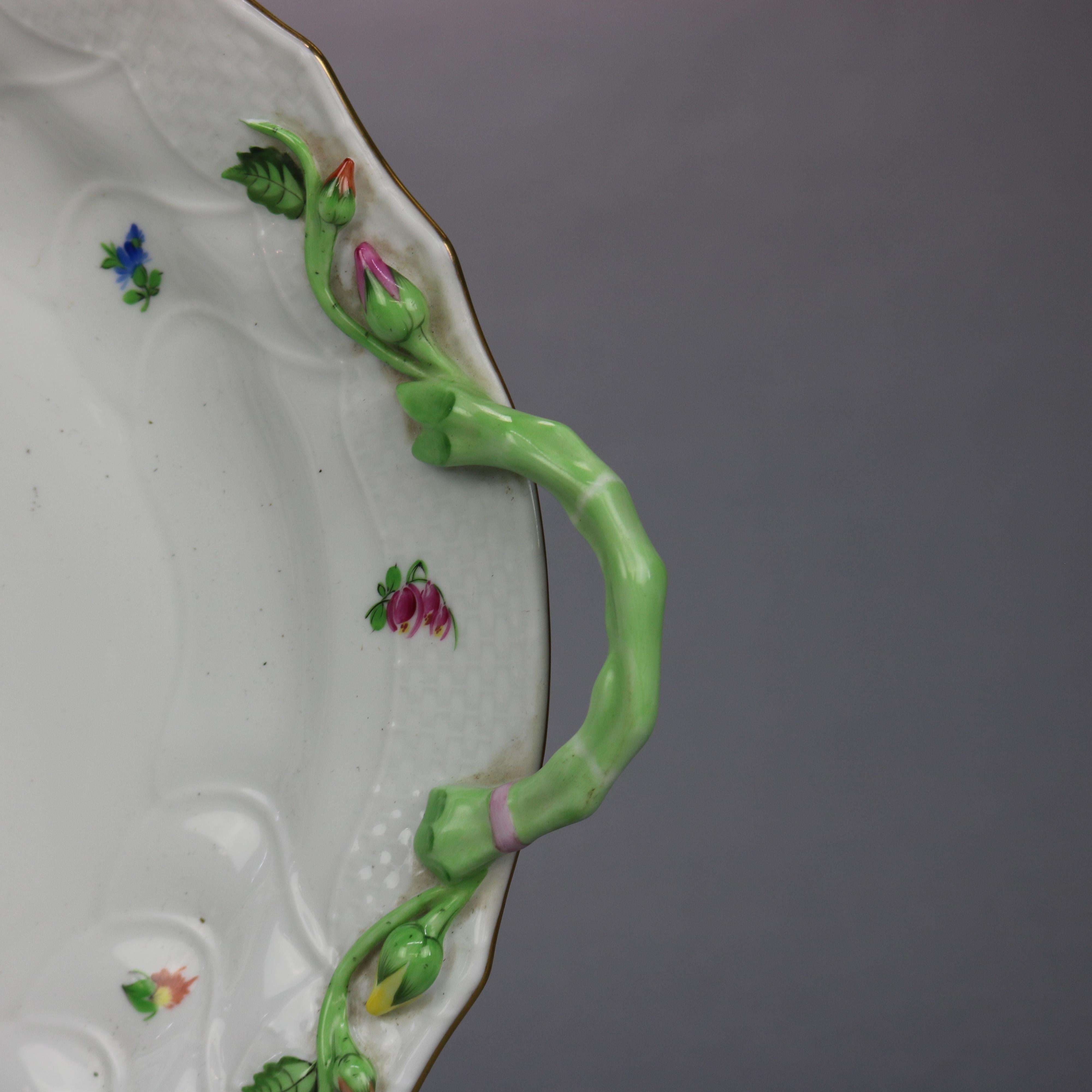 Herend Hungary Hand Painted Porcelain & Gilt Tureen & Liner 20th C 3