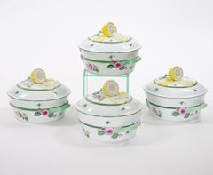 Herend Hungary Hand Painted Porcelain Tableware Covered Tureen