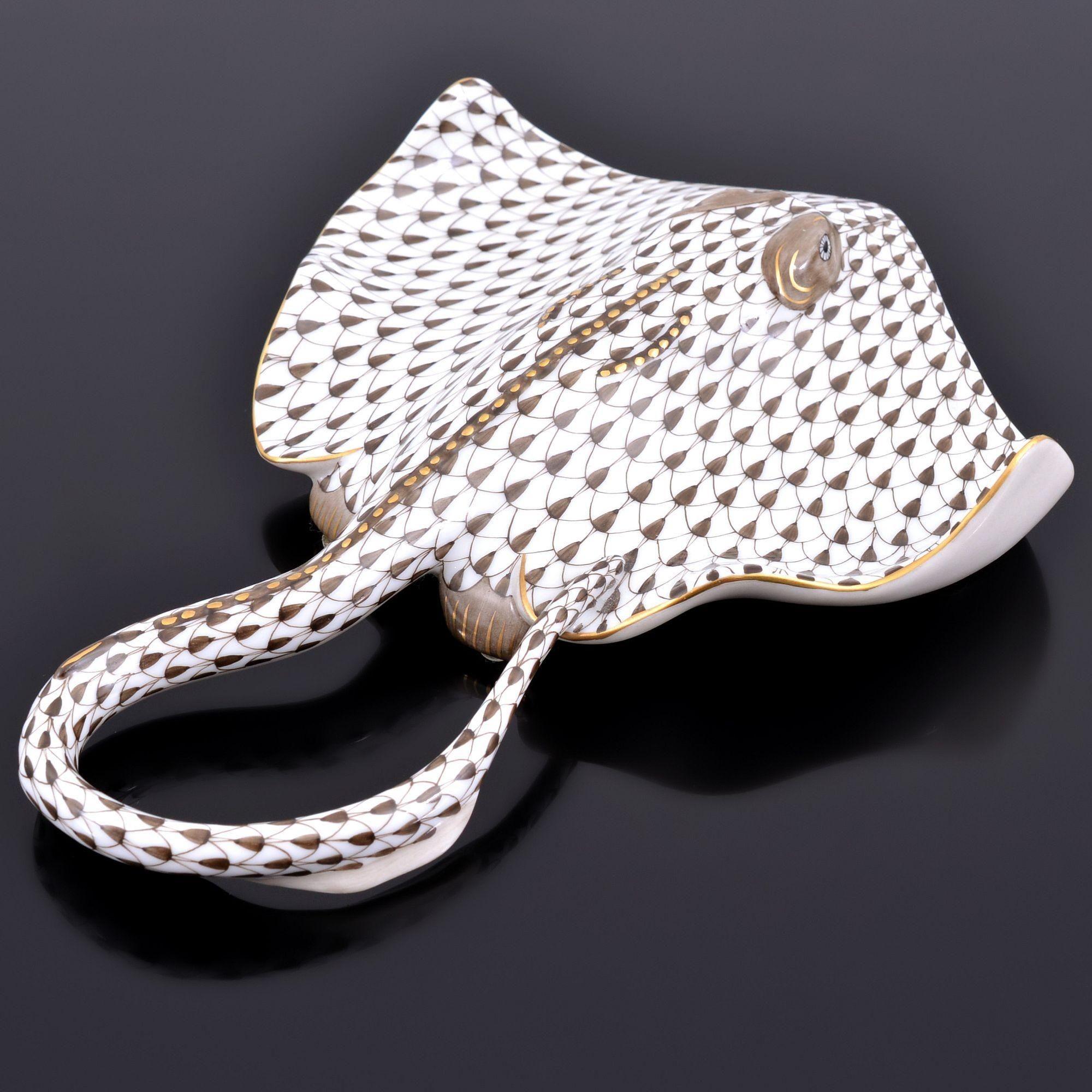 Herend Hungría Porcelana Juego de 3 Piezas de Animales Húngaro