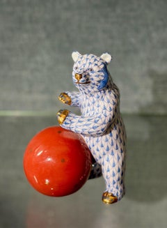 Juego de 4 animales de porcelana Herend de Hungría