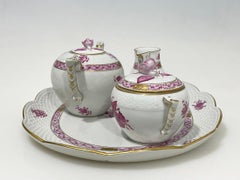 Herend Hungary Porcelain "Apponyi Pink" Tea set