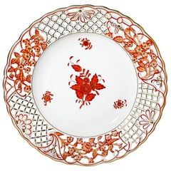 Herend Hungary Porcelain "Apponyi Rust" Wall Decoration Plate