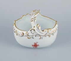 Herend, Hungary, Porcelain Bowl Designed as a Basket, Mid-20th Century