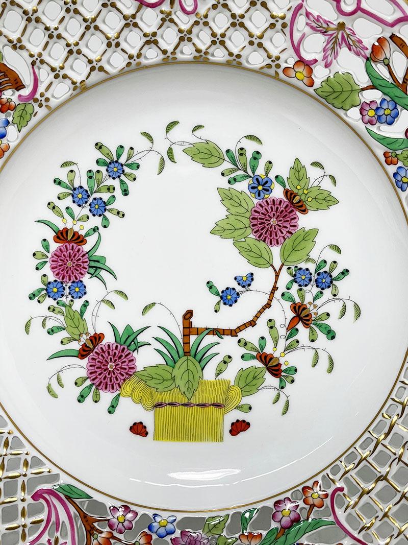 Herend Ungheria Piatto decorativo da parete in porcellana 