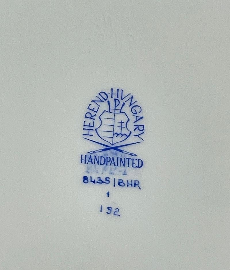 Herend Ungarn Porzellan „Printemps“ Wandschmuckteller (Handbemalt) im Angebot