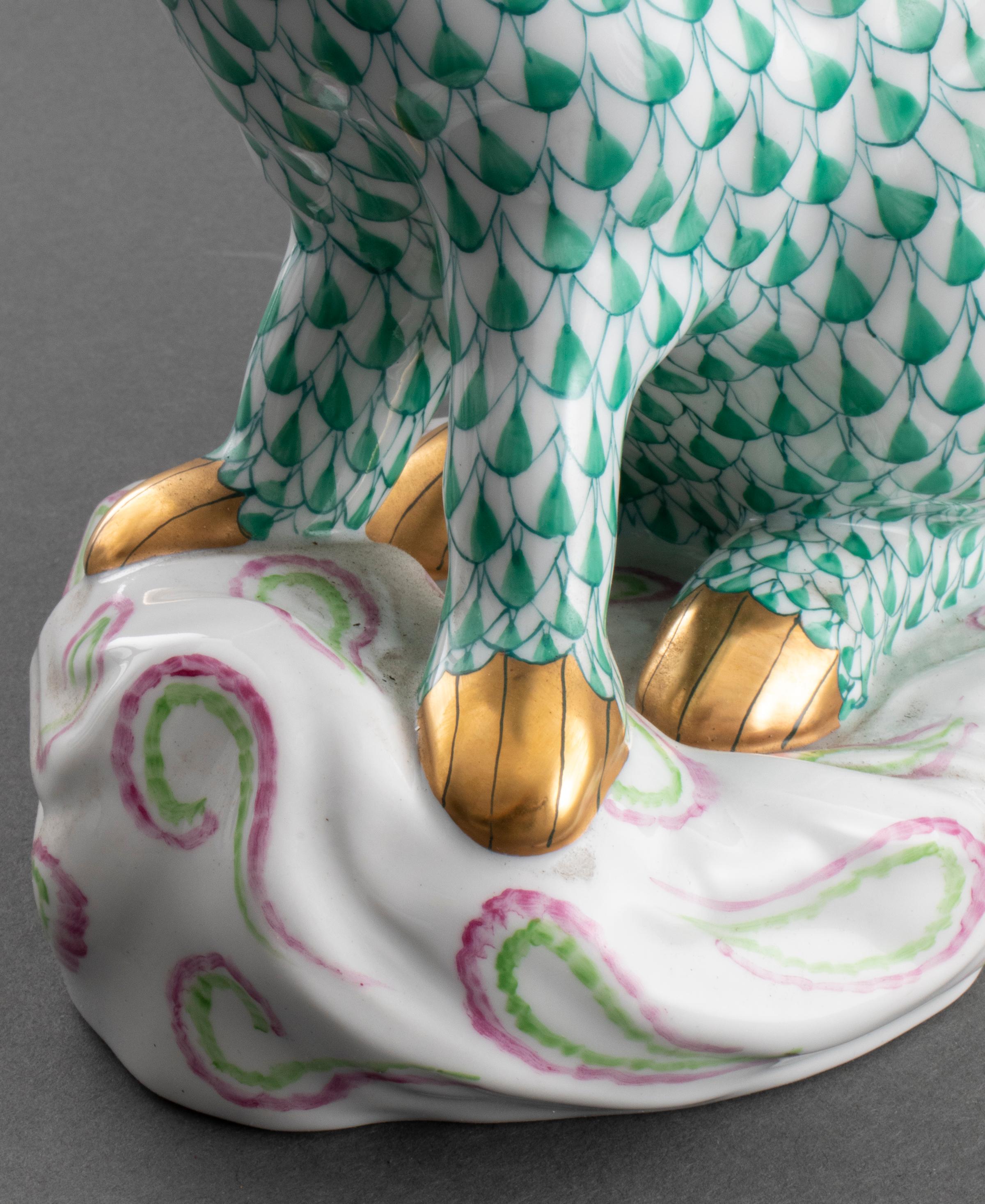 Modern Herend Hungary Porcelain Rabbit Figure