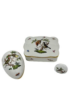 Herend Hungary Porcelain "Rothschild" Boxes