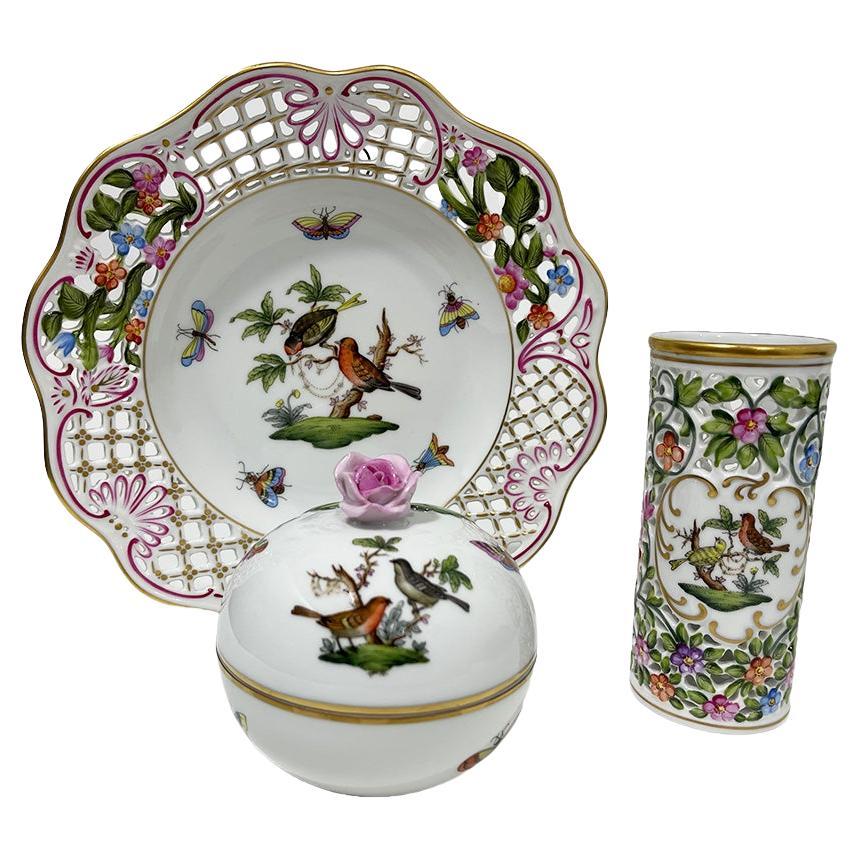 Herend Hungary Porcelain Rothschild Set, 1960-1980 For Sale