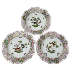 Herend Hungary Porcelain "Rotschild" Wall Decoration Plates