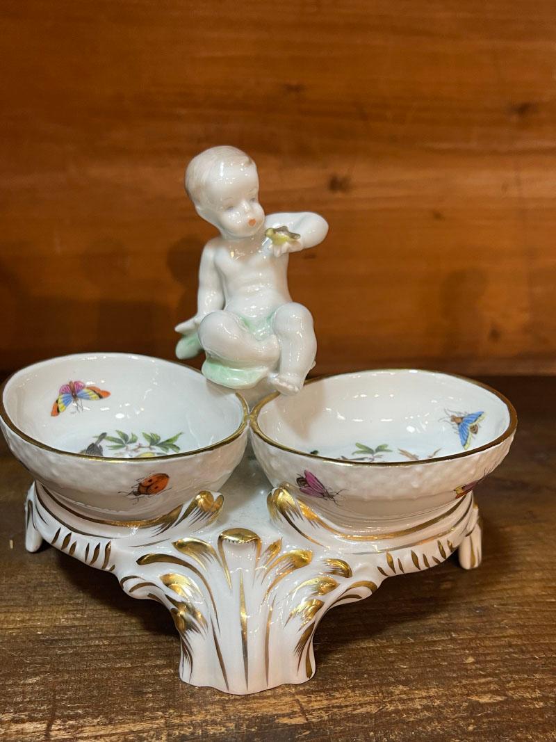 Cantinette di sale in porcellana Herend Hungary, Rotschild in vendita 5
