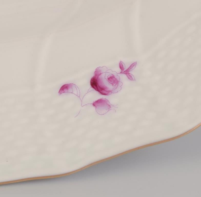 Herend, Hungría. Juego de seis platos hondos de porcelana. en Excelente estado para la venta en Copenhagen, DK