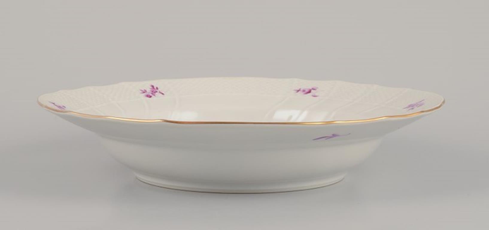 Herend, Hungría. Juego de seis platos hondos de porcelana. en venta 1