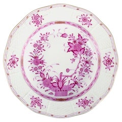 Herend, Indian Basket Raspberry, Hungary, a Set of Four Large Deep Plates