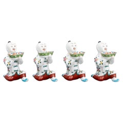 Herend Painted Porcelain Figural Open Salts, 4