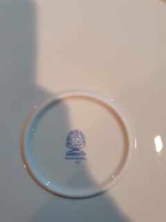 Herend "Poisson" Hand Painted Polychrome Porcelain Cake Plate, Hungary, Modern