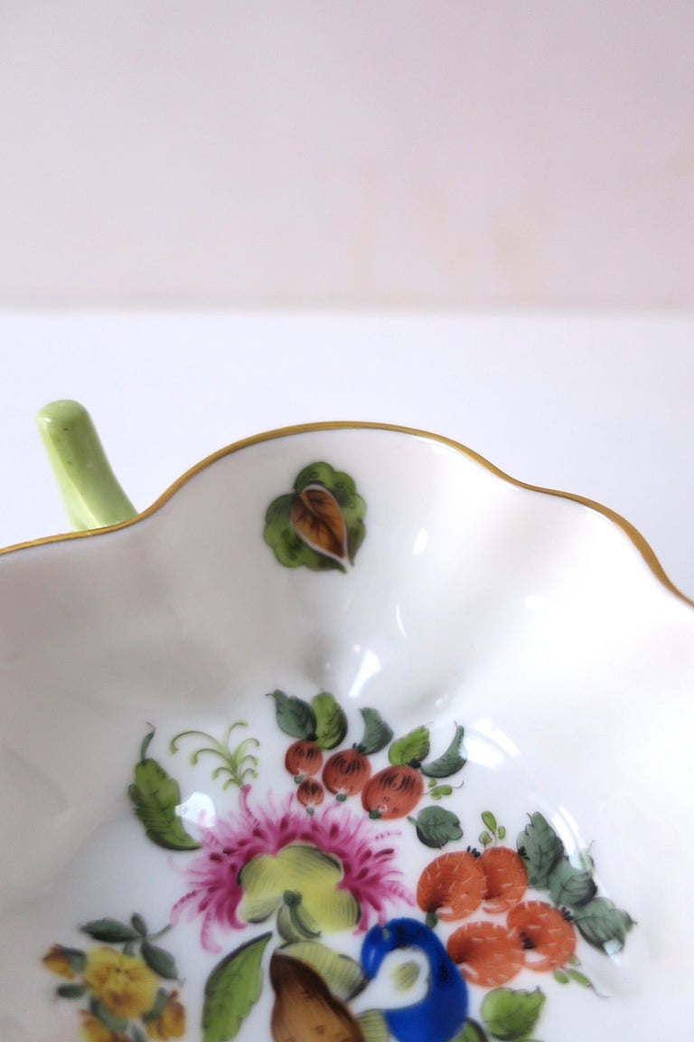 Herend Porcelain Bowl Fruits Flowers For Sale at 1stDibs