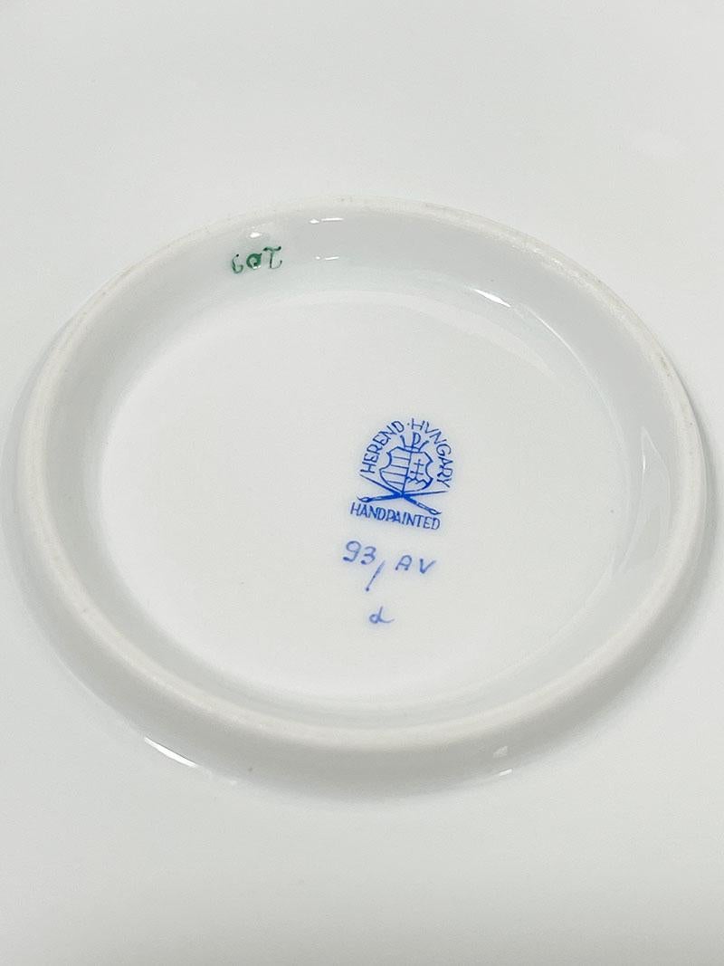 20ième siècle Soupière en porcelaine Herend « Bouquet d'Apponyi vert chinois » avec poignées en vente