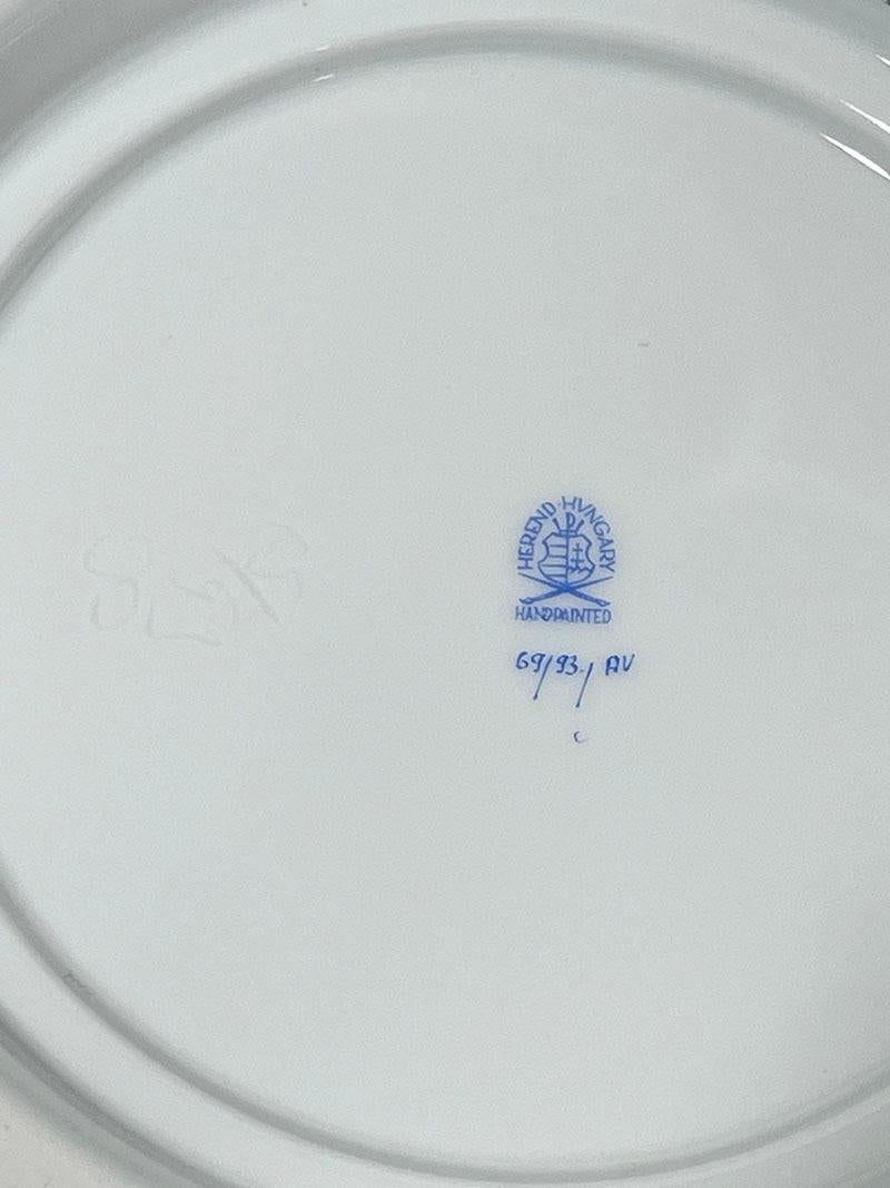Porcelaine Soupière en porcelaine Herend « Bouquet d'Apponyi vert chinois » avec poignées en vente