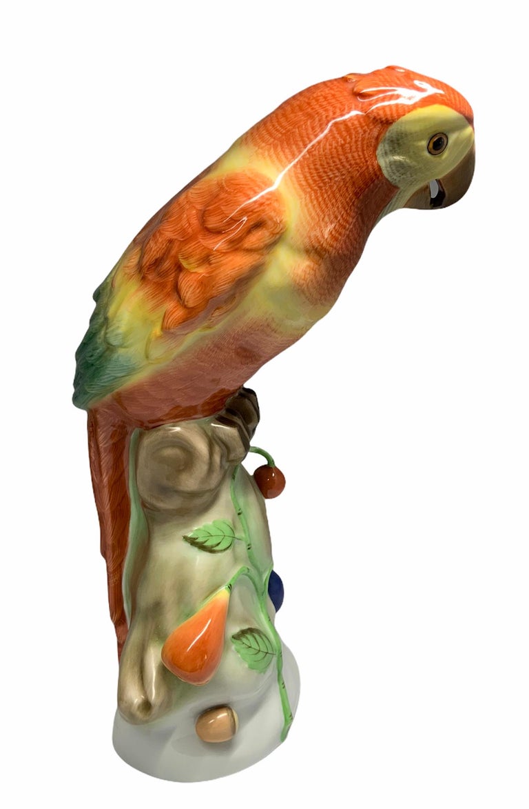 Herend Porcelain Pair of Parrots Figurines at 1stDibs herend parrot