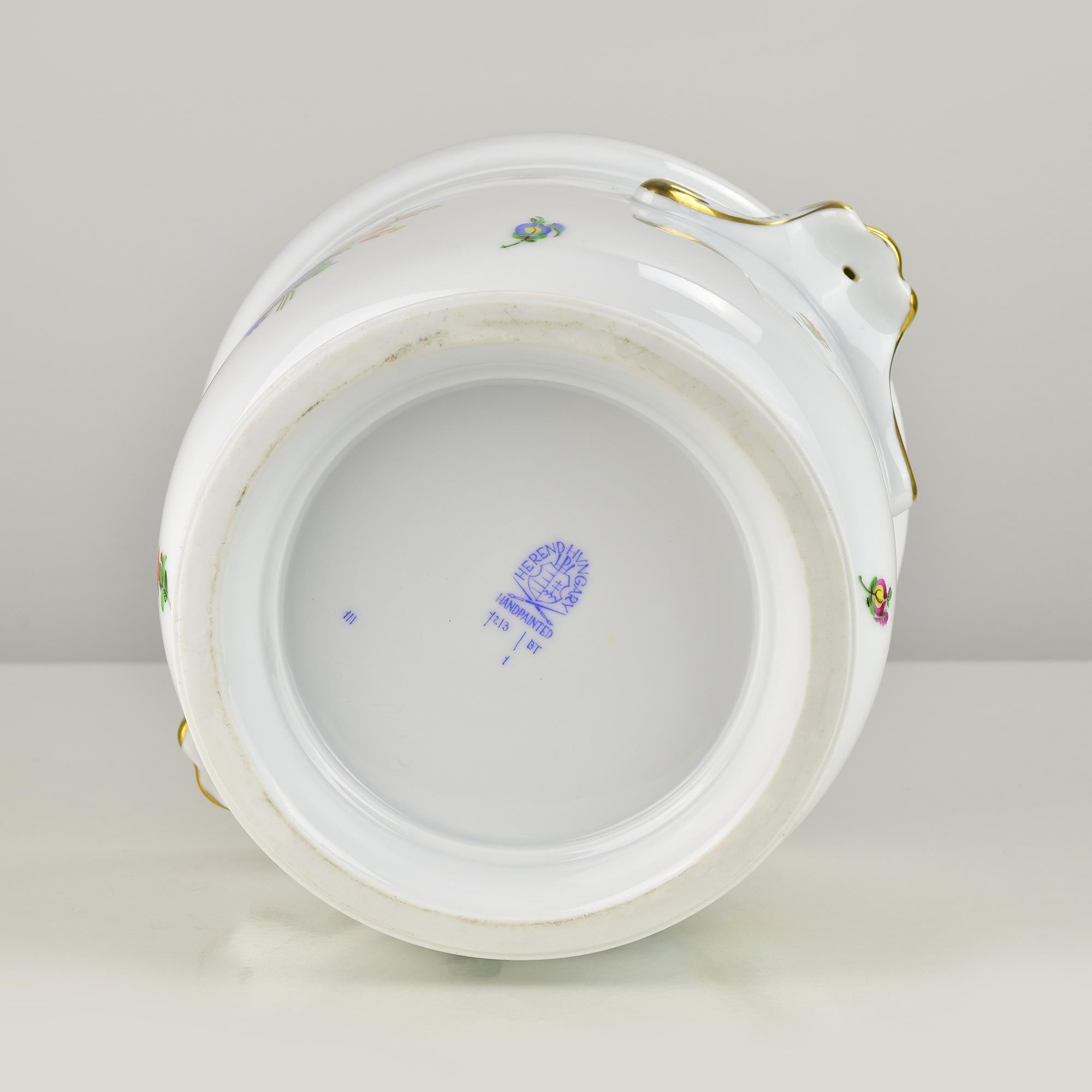 Herend Porcelain Planter Cachepot Flower Pot Jardiniere In Good Condition For Sale In Bad Säckingen, DE
