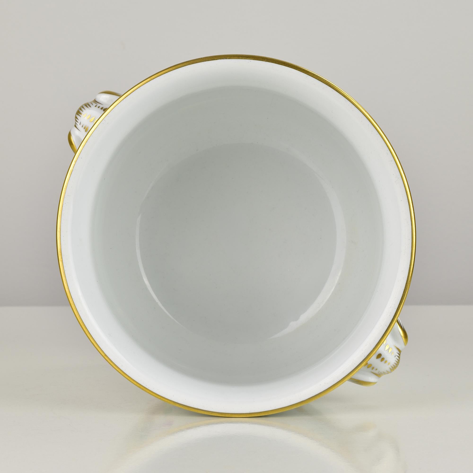 Mid-20th Century Herend Porcelain Planter Cachepot Flower Pot Jardiniere For Sale