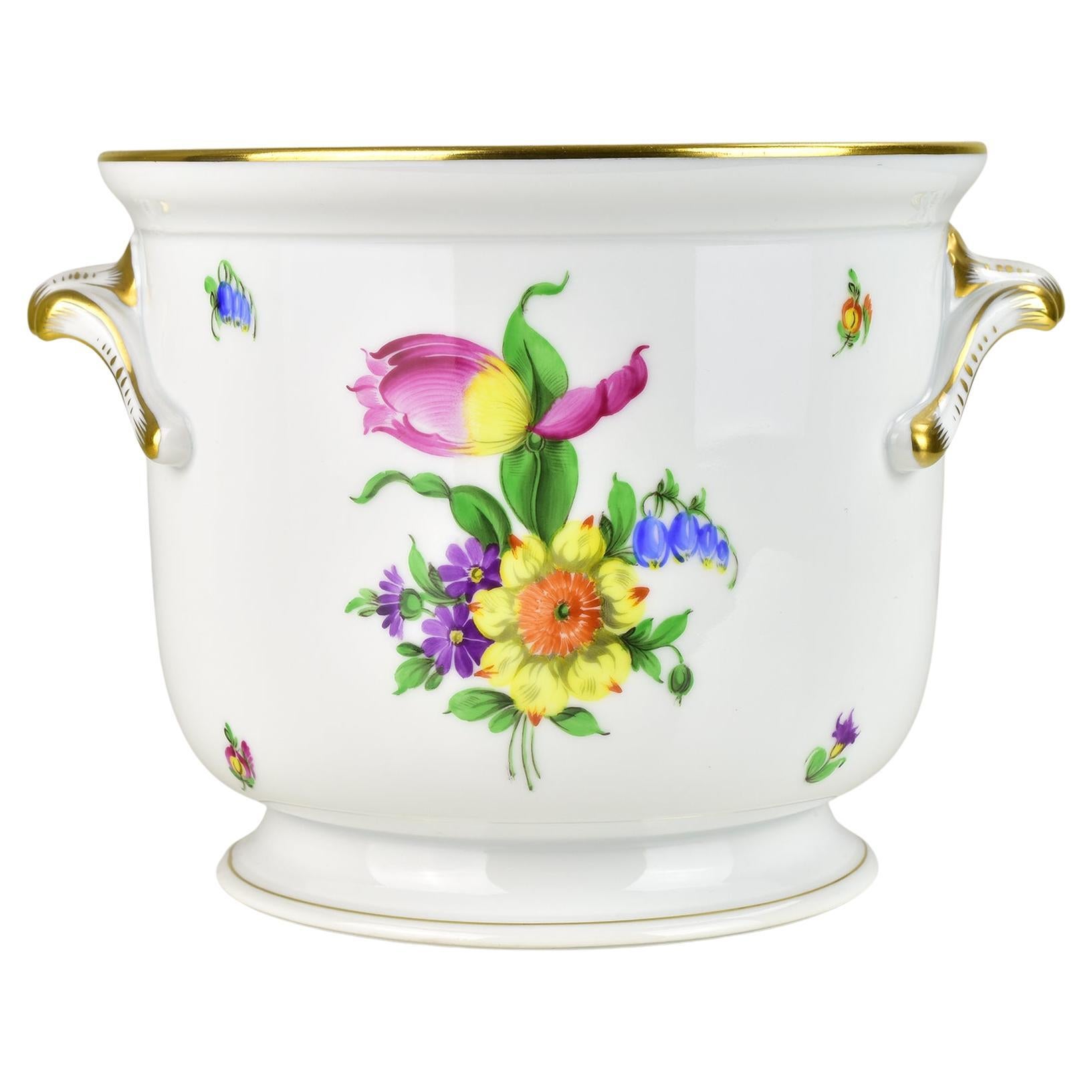 Herend Porcelain Planter Cachepot Flower Pot Jardiniere