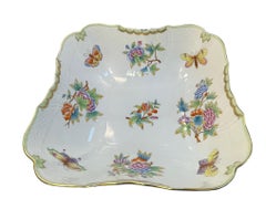 Herend Porcelain Queen Victoria Pattern Salad Bowl