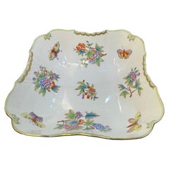 Herend Porcelain Queen Victoria Pattern Salad Bowl