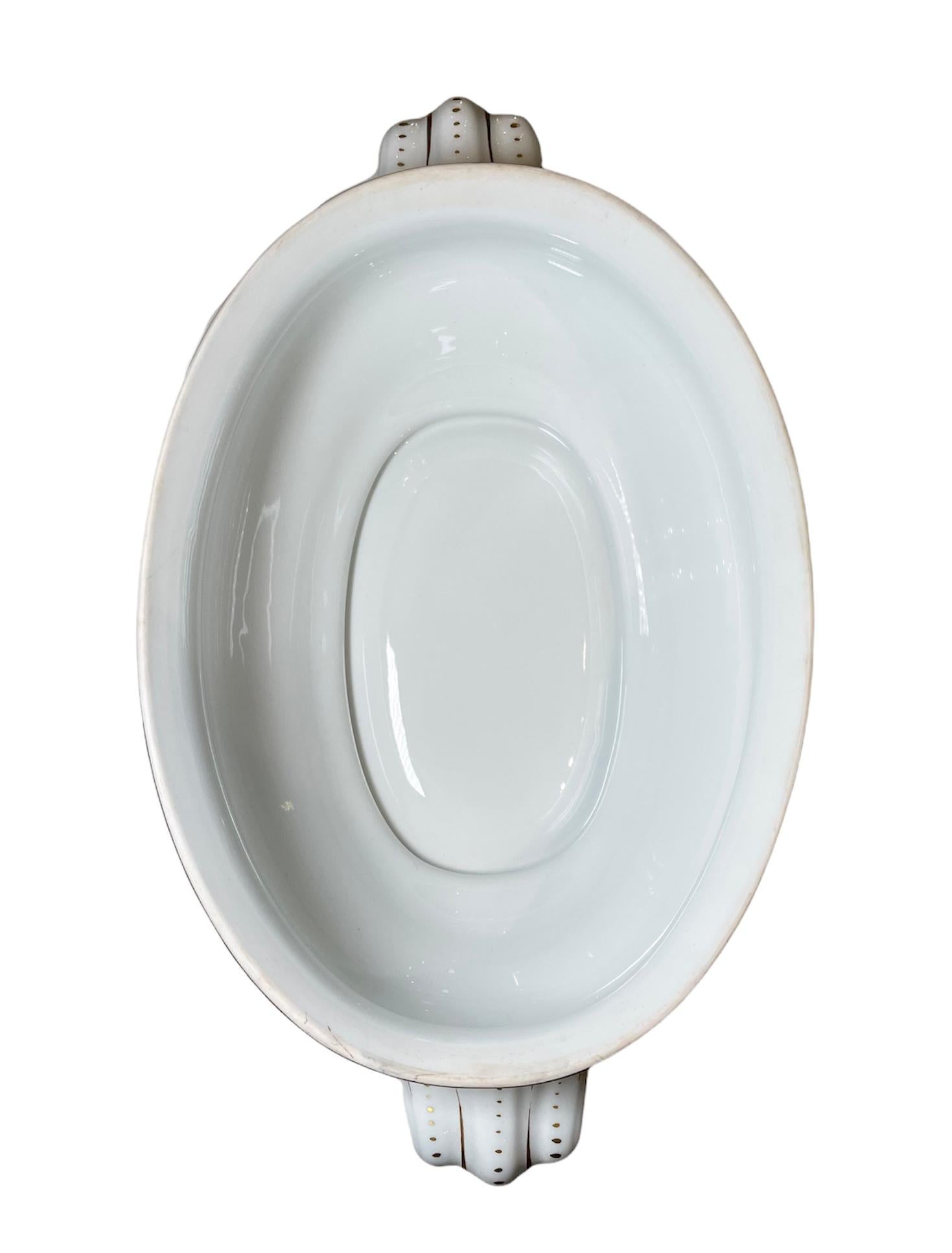 Herend Porcelain Set of Oval Soup Tureen and Large Platter 3