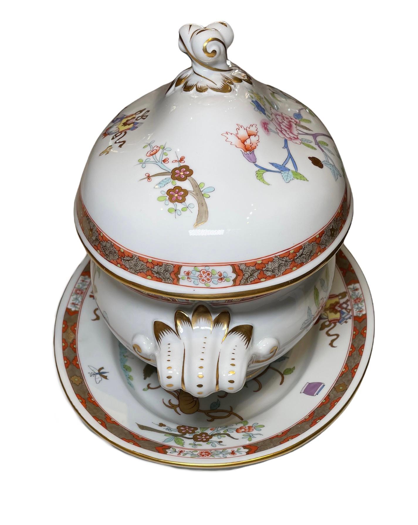 Herend Porcelain Set of Oval Soup Tureen and Large Platter 5