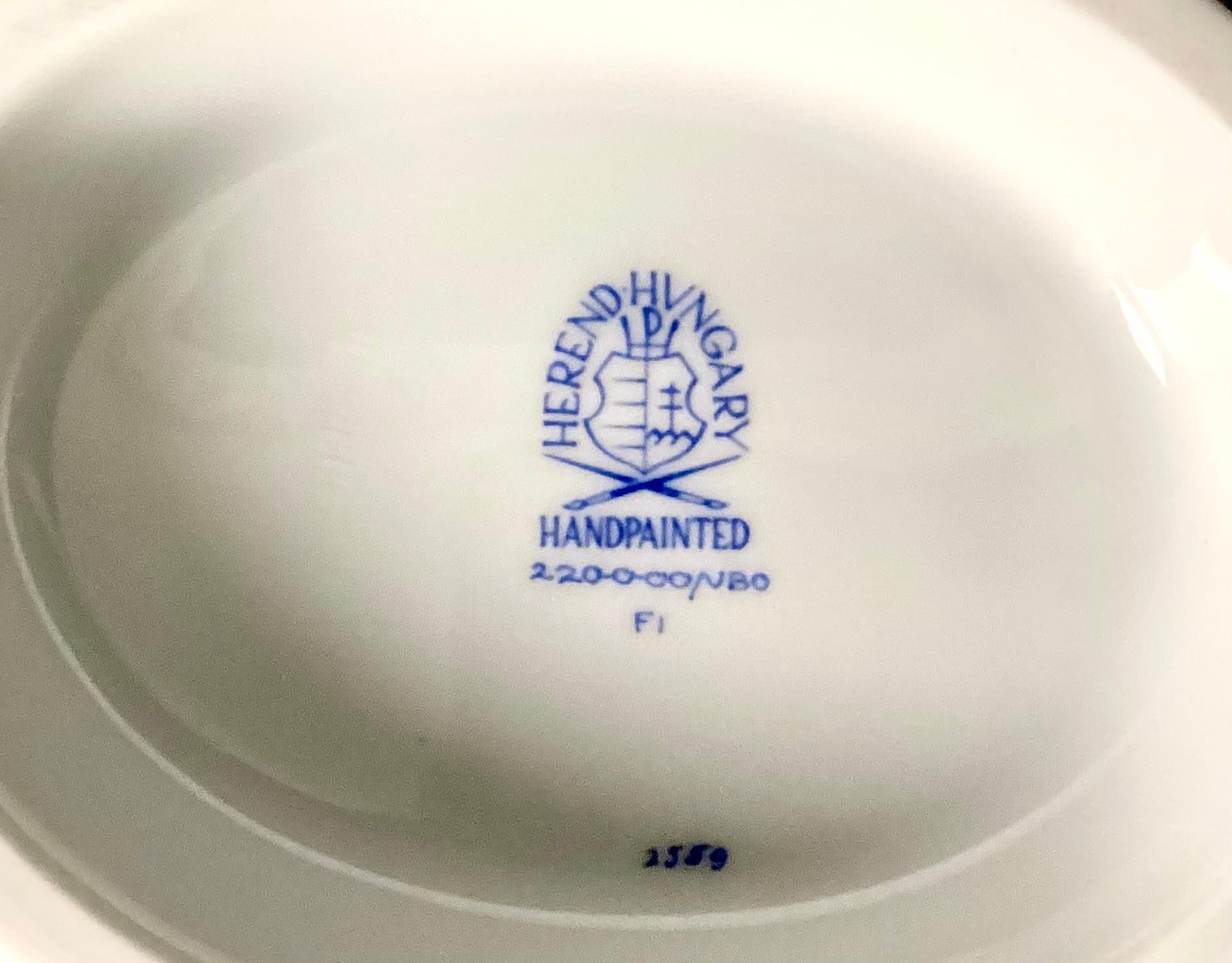 Herend Queen Victoria Gravy Boat For Sale 2