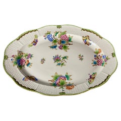 Plato oval grande Herend Reina Victoria