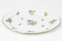 Herend Queen Victoria Older Oval Serving Dish Platter