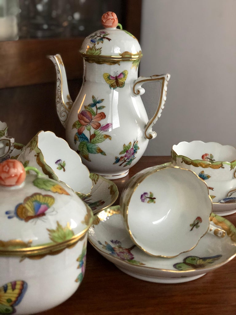 Queen Victoria - Coffee Set for 2 Persons - Herend Austria