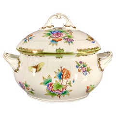 Zuppiera Herend Queen Victoria con coperchio