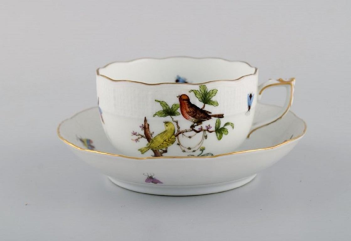 Herend Rothschild Bird Coffee Service in Hand-Painted Porcelain for Six People 1
