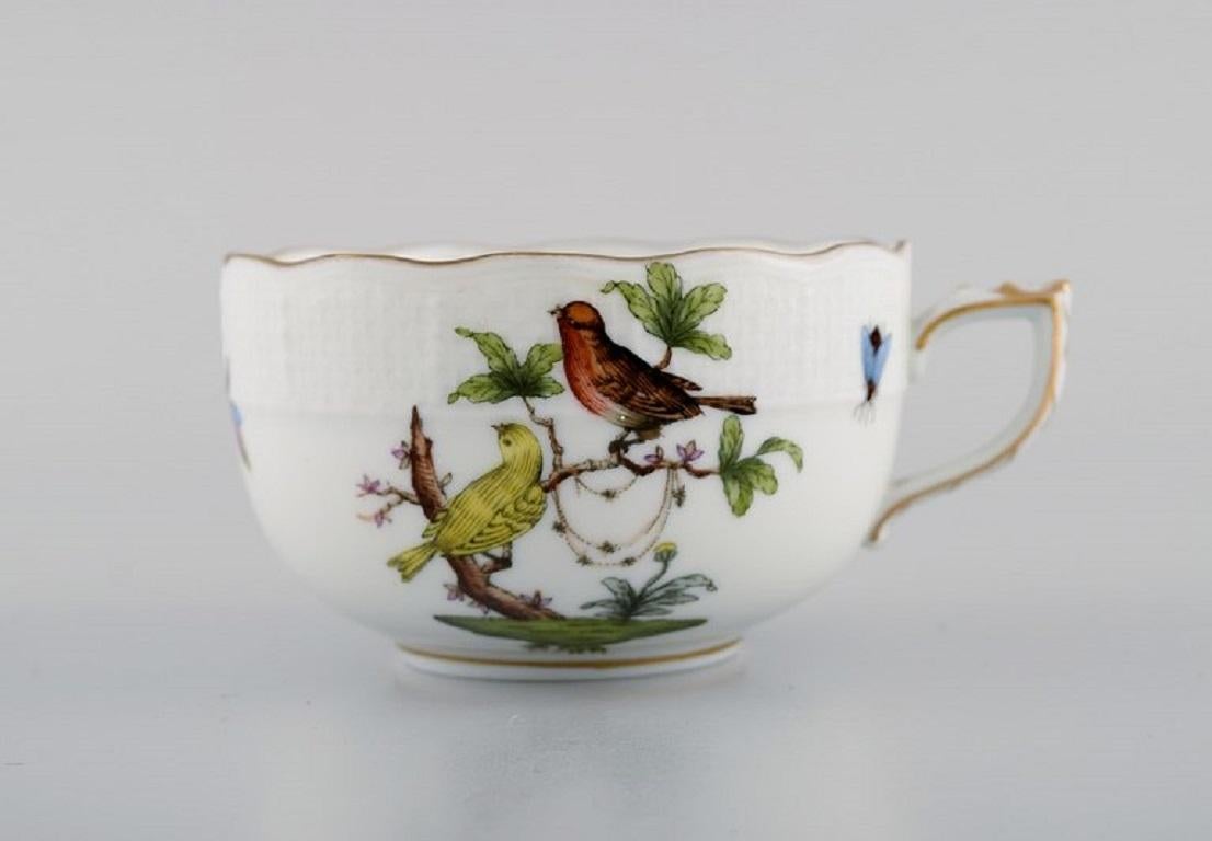 Herend Rothschild Bird Coffee Service in Hand-Painted Porcelain for Six People 2