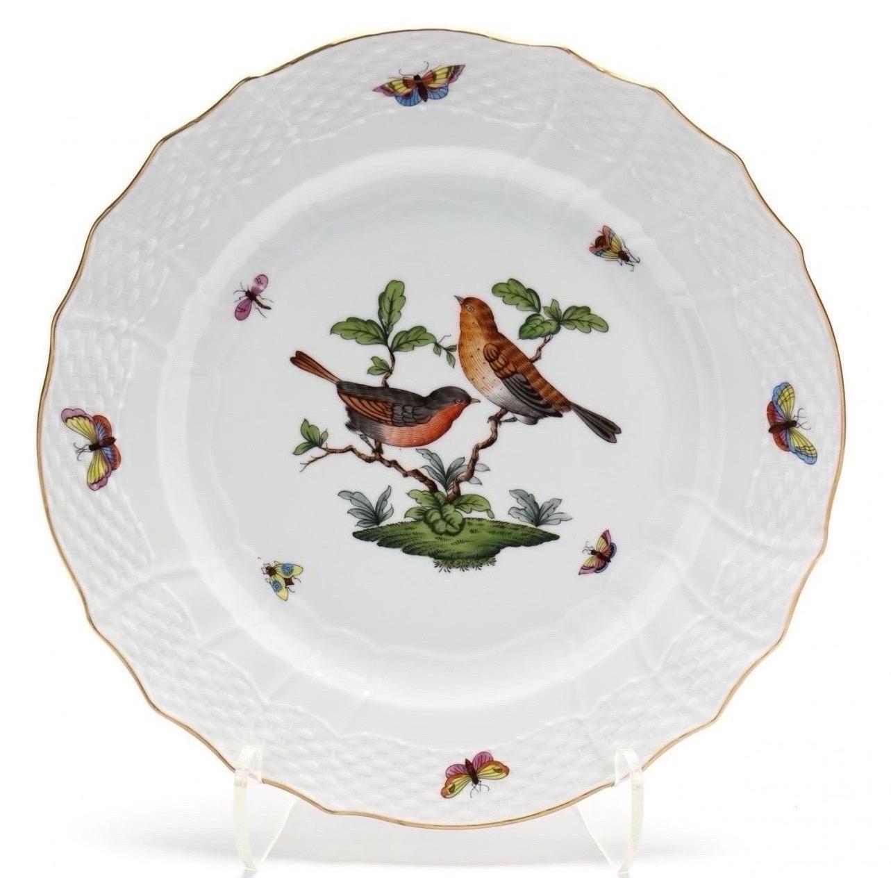 Fin du 20e siècle Service de table Herend Rothschild Bird ~ 60 pièces ~ 12 couverts en vente
