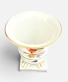 Herend Rothschild Bird Miniature Porcelain Vase, Hungary, Mid-20th Century