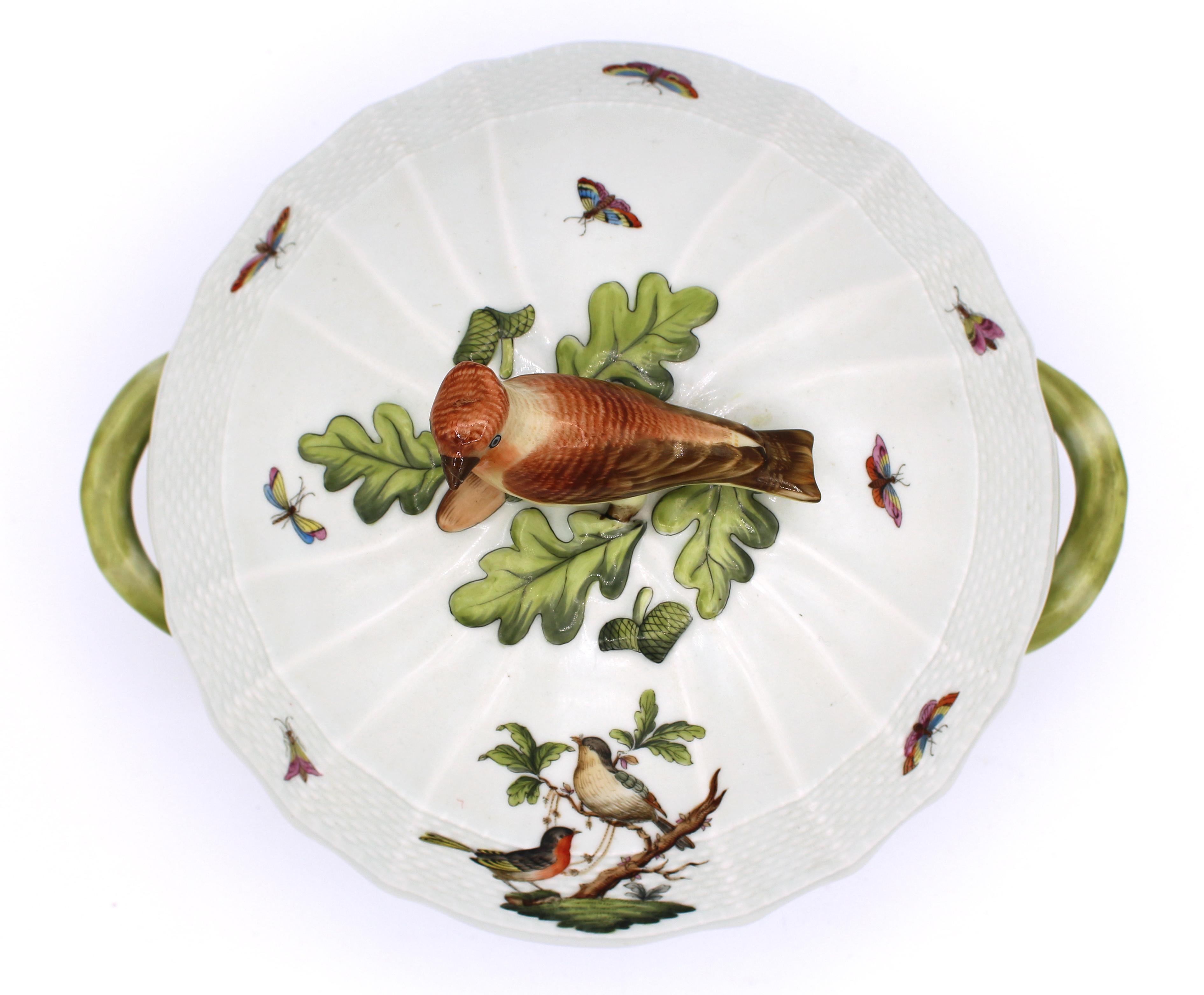 Herend Rothschild Bird Vegetable Dish In Good Condition In Chapel Hill, NC