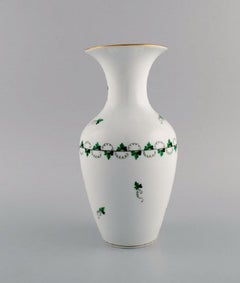 Herend Vase in Hand-Painted Porcelain, Mid-20th Century