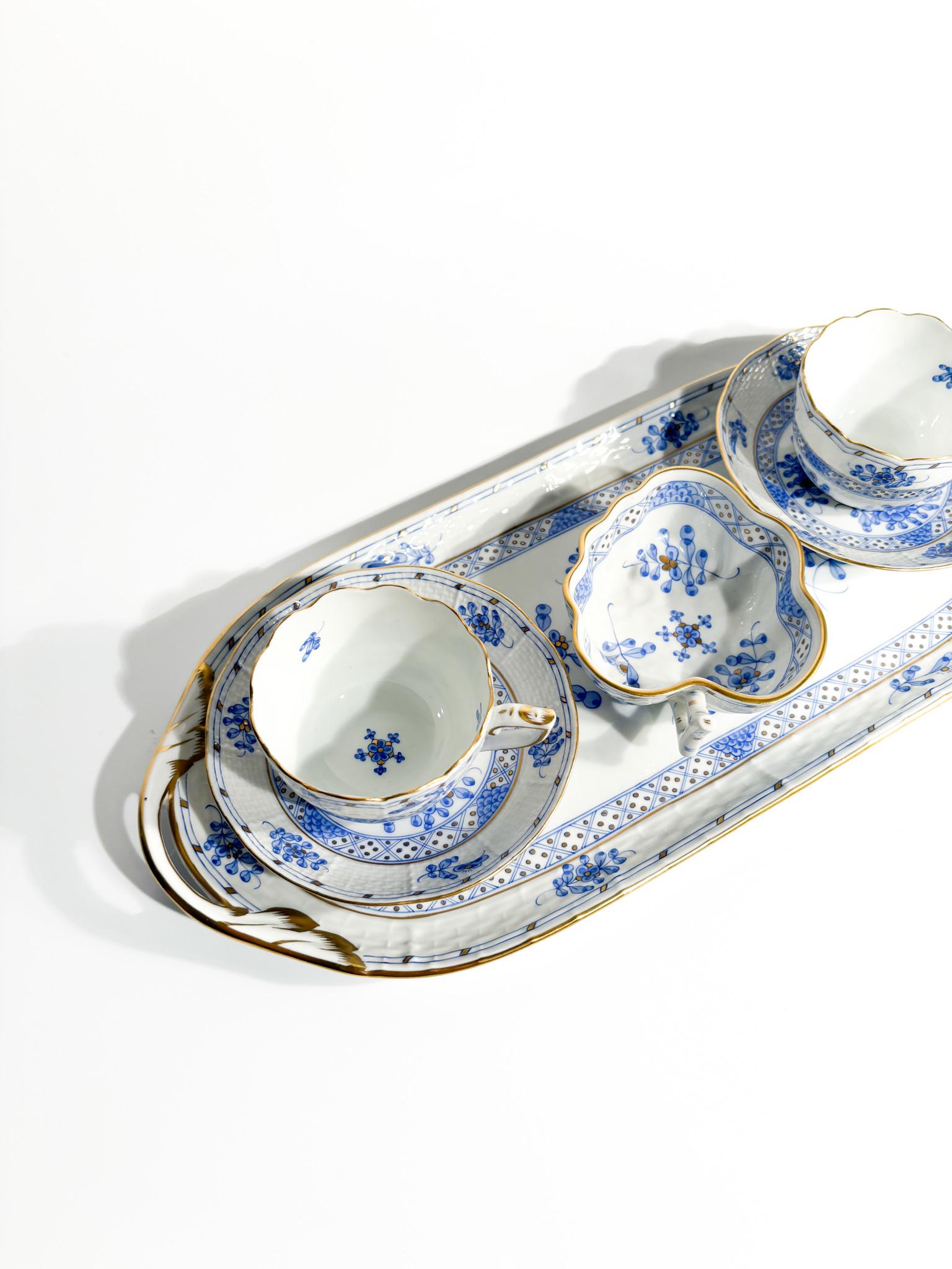Herend Waldstein Porcelain Tete a Tete Service from the 1950s For Sale 4