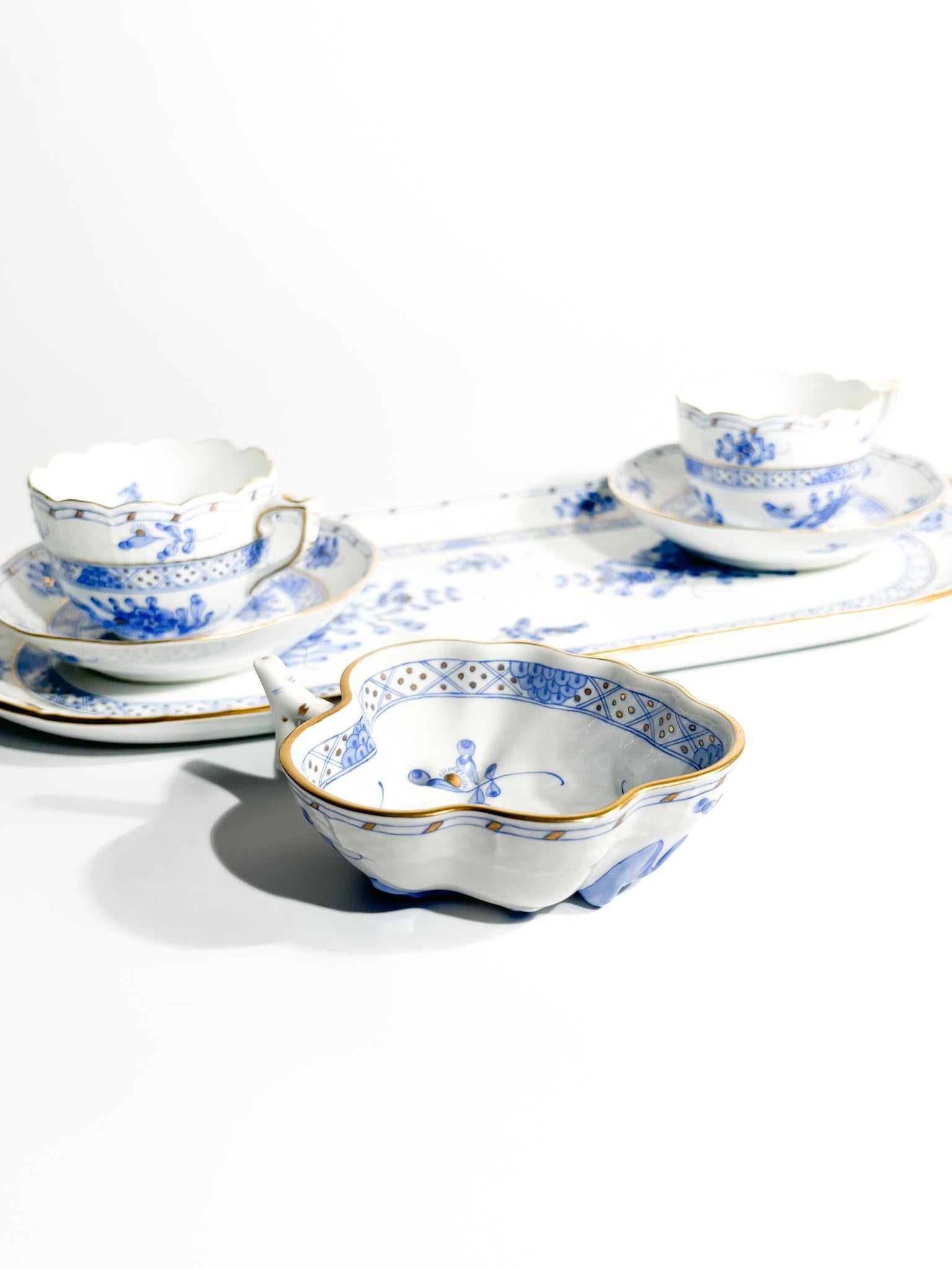 Herend Waldstein Porcelain Tete a Tete Service from the 1950s 7