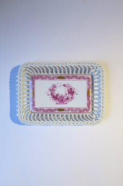 Herend White Porcelain Tray Dish