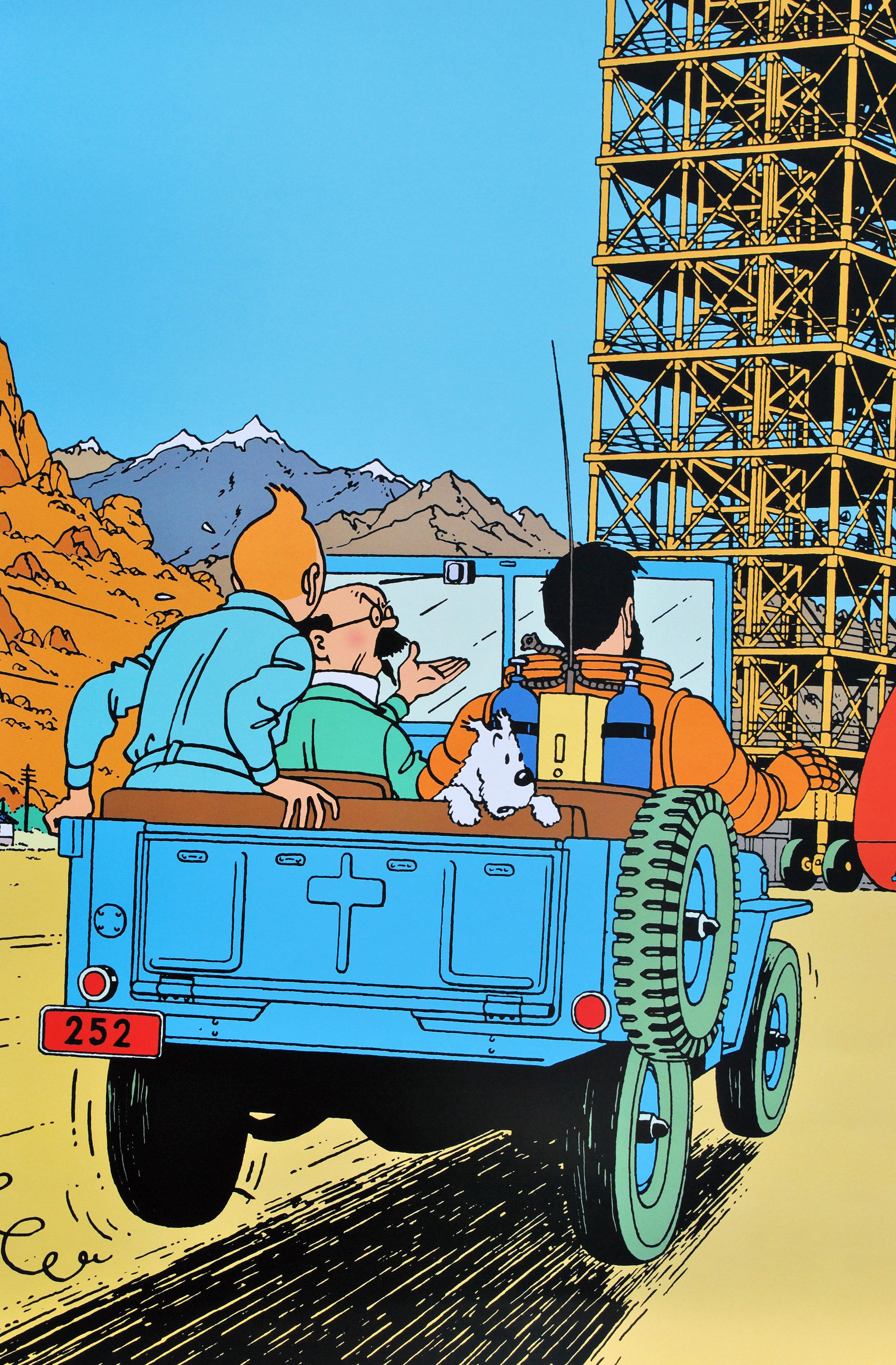 Hergé (1907-1983)
Destinazione Luna (Objectif Lune), 2024

Poster ufficiale
Su carta lucida spessa 70 x 50 cm (c. 27,5 x 19,6 in)

INFORMAZIONI :  Edizione ufficiale e autorizzata dal Museo Hergé (Leuven, Belgio). Questo poster utilizza la grafica