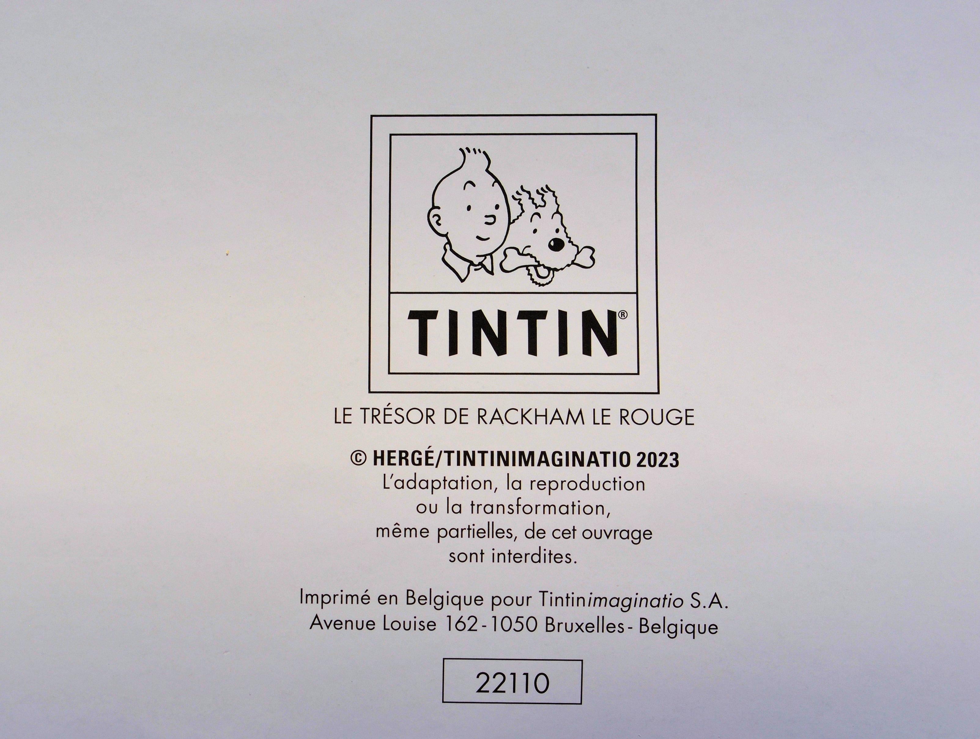 TINTIN : El tesoro de Rackham el Rojo -  Impresión oficial (Museo Tintín) - Print Moderno de Herge
