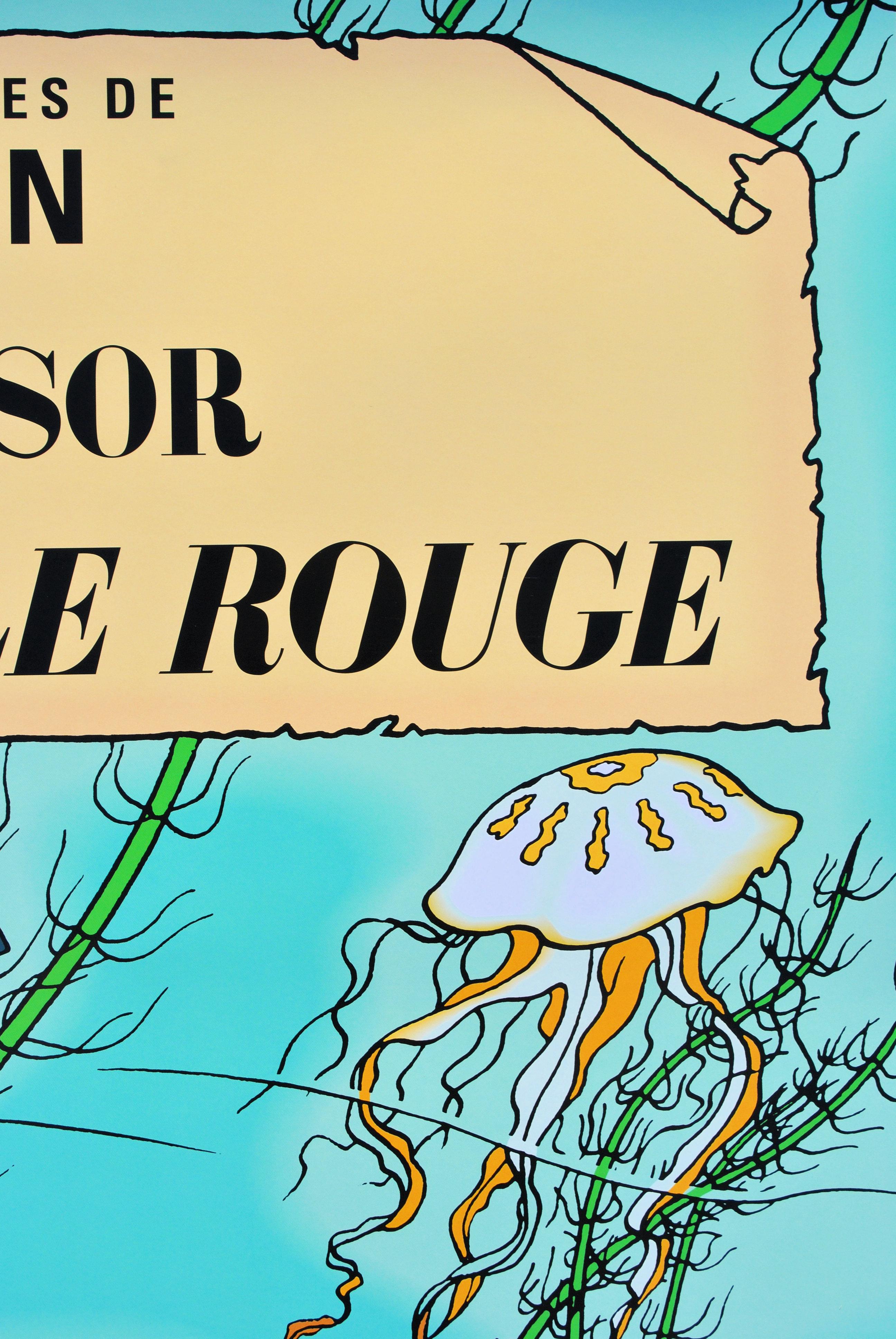 TINTIN : El tesoro de Rackham el Rojo -  Impresión oficial (Museo Tintín) en venta 2