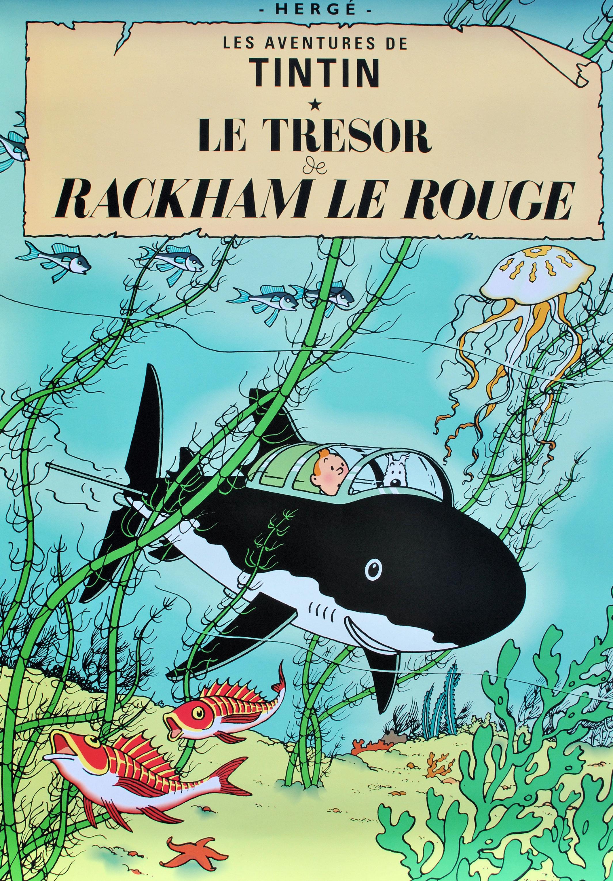 TINTIN : El tesoro de Rackham el Rojo -  Impresión oficial (Museo Tintín)