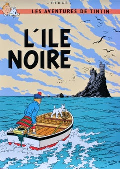 TINTIN : The Black Island - Official print (Tintin Museum)